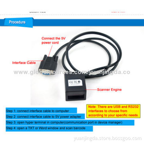 IP54 Industrial Embedded Barcode Reader Module for Kiosk, Water- and Dust-resistant